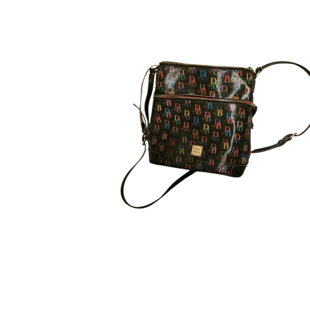 Dooney & Bourke 1975 Multi Double Zip Tassel Crossbody Rainbow
